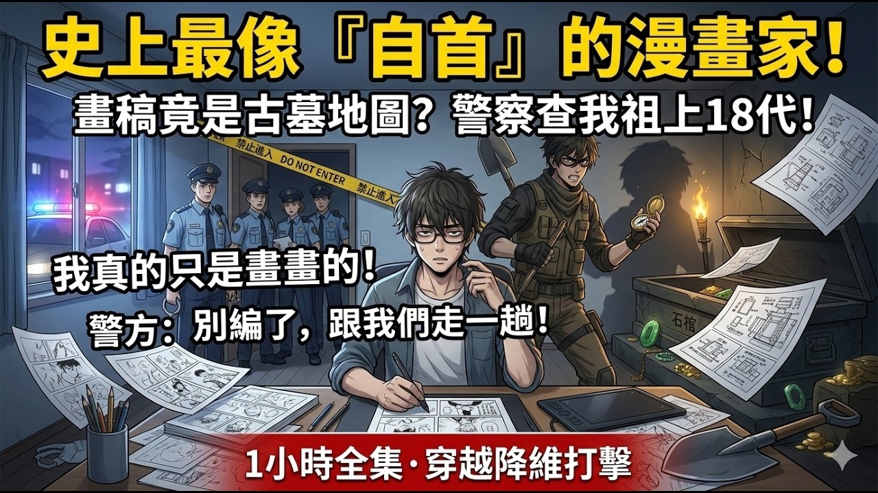 [MULTISUB]我只想安靜畫漫畫，警察卻查我祖宗十八代？只因我畫的盜墓細節，跟剛出土的古墓一模一樣！全網跪求：大佬收手吧，別再「自首式」創作了 | The Tomb Raiding Artist