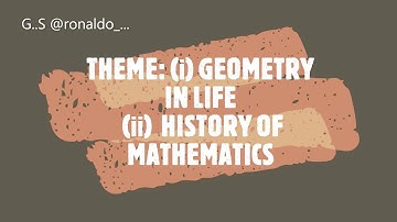 History of Mathematics!! Geometry in life // project work of math class 10