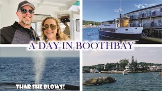 BOOTHBAY ME l Harbor Shops l Puffin Whale Watching l A Not-So-Great Meal