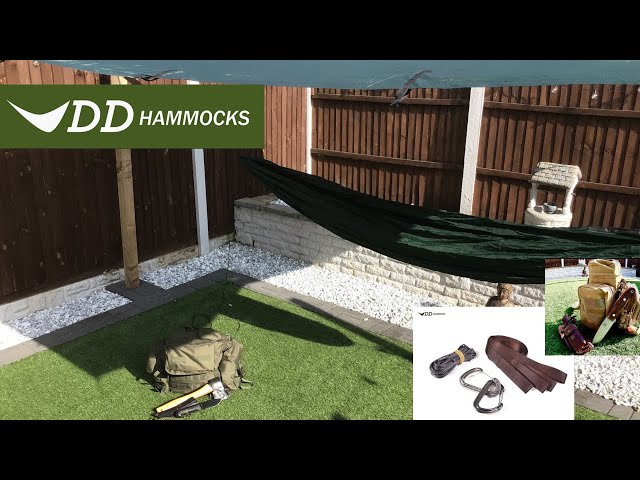 DD Hammock Whoopie slings set up