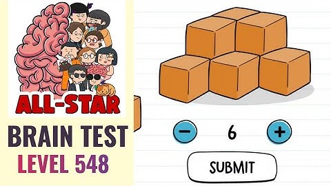 Brain Test All Star Level 548 | How many cubes are there? | Walkthrough
