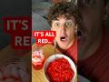 تناولت فقط اللون الأحمر رقم 40 ليوم واحد