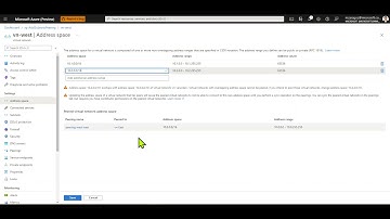 Video 2   Attempting to change address space to peered network before registering preview feture