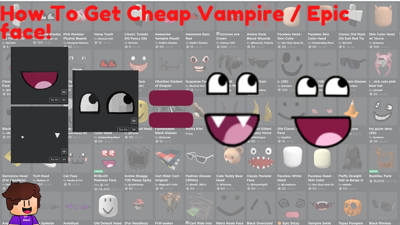 Epic Vampire Face - Roblox