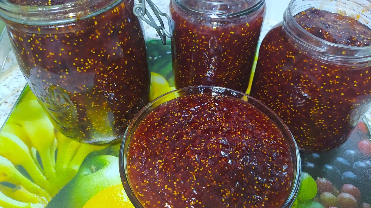 مربى التين الأسود أي كونفتير كرموس ،👌😋