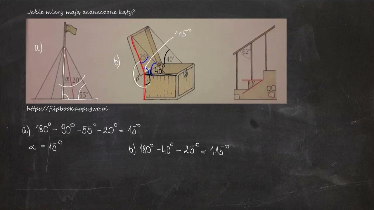 Jakie Miary Mają Zaznaczone Kąty Jakie miary mają zaznaczone kąty? - YouTube