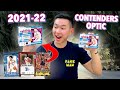 PREMIUM ON-CARD CHROME AUTOS! 🔥 2021-22 Panini Contenders Optic Basketball Hobby Box Review x2
