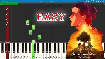 Attack On Titan Season 4 Part 3 Opening Under The Tree Easy Piano Tutorial