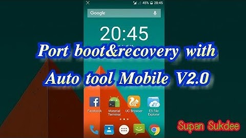 Port boot&recovery with Auto Tool v2.0 for arm