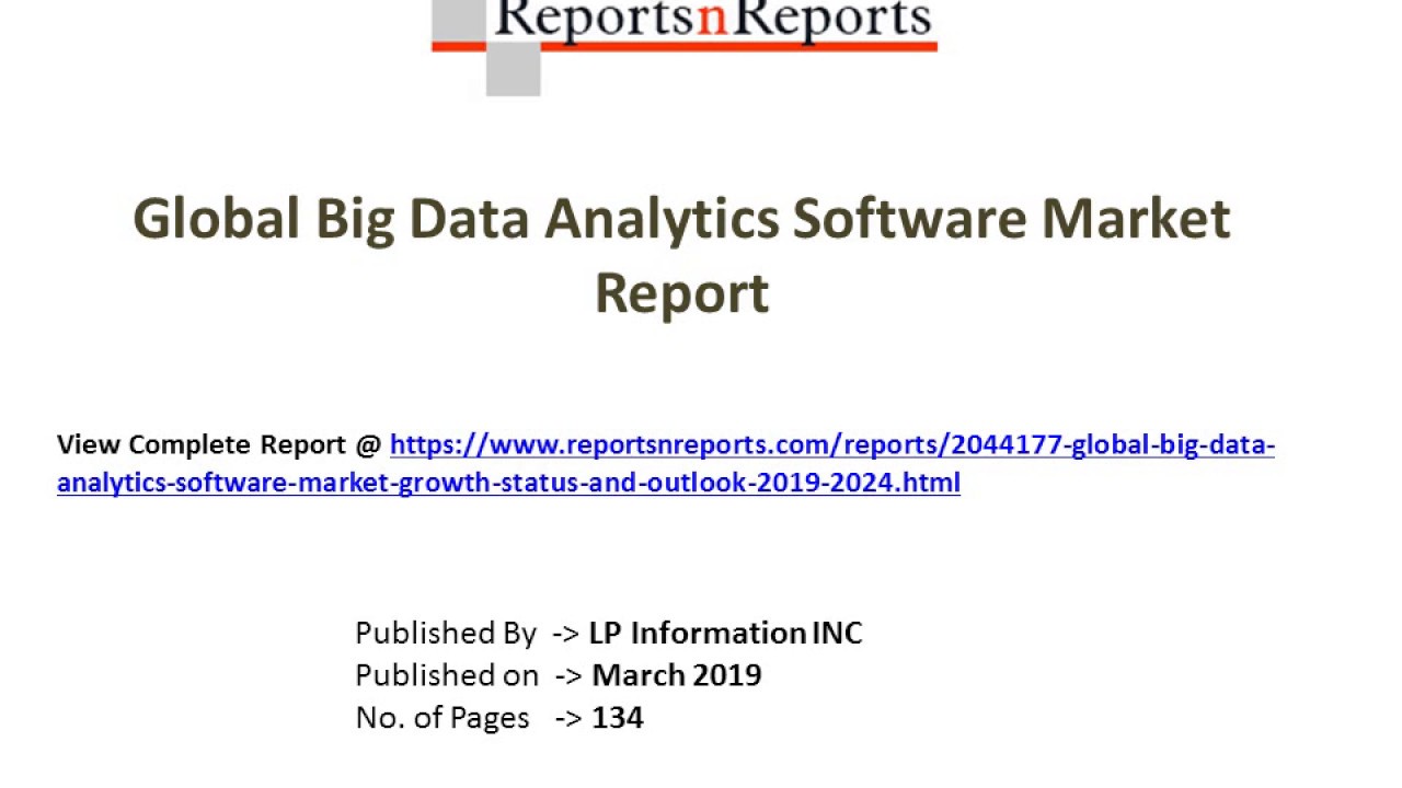 Global Big Data Analytics Software Market Growth, Size ...