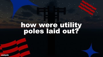 how were utility poles laid out? (in america)