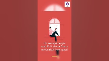 People read faster or slower depending on what they read from | #Shorts
