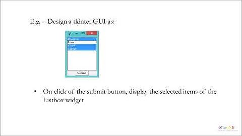 Python - tkinter Listbox