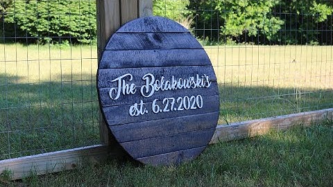 Maslow CNC Project - Making a Custom Personalized Wedding Guestbook Sign