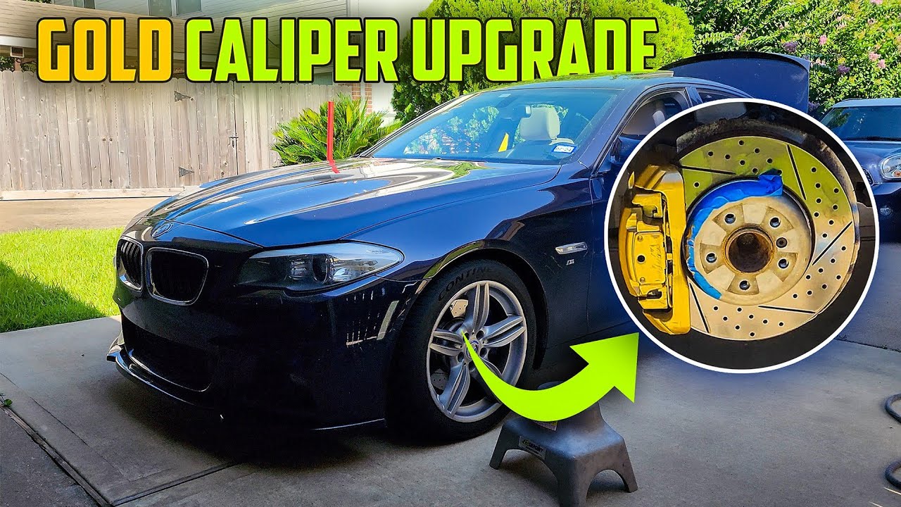 DIY GOLD Brake Calipers for BMW F10! | F10 535i Build pt.30 - YouTube