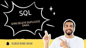 LEETCODE SQL Q196.Delete Duplicate Emails #leetcodesql #interviews #sql