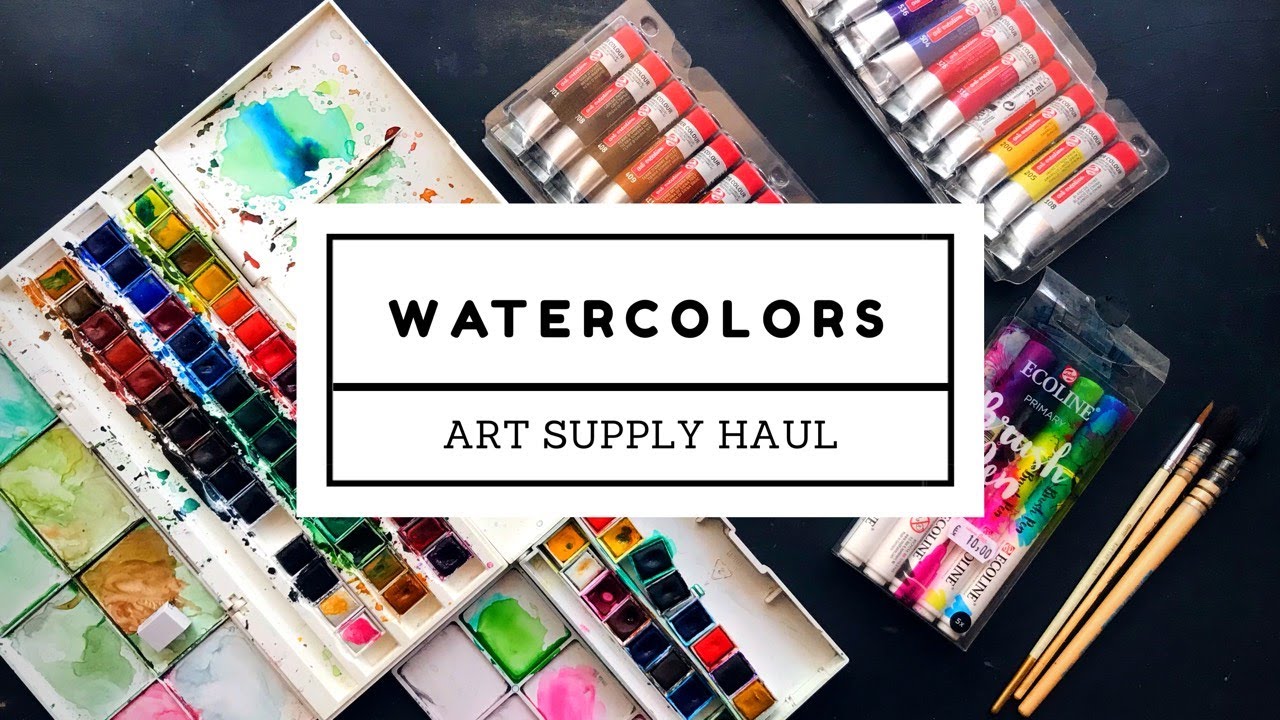 Watercolours Art Supply Haul - Youtube