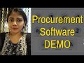 Procurement software demo | procurement software features | procurement process management.