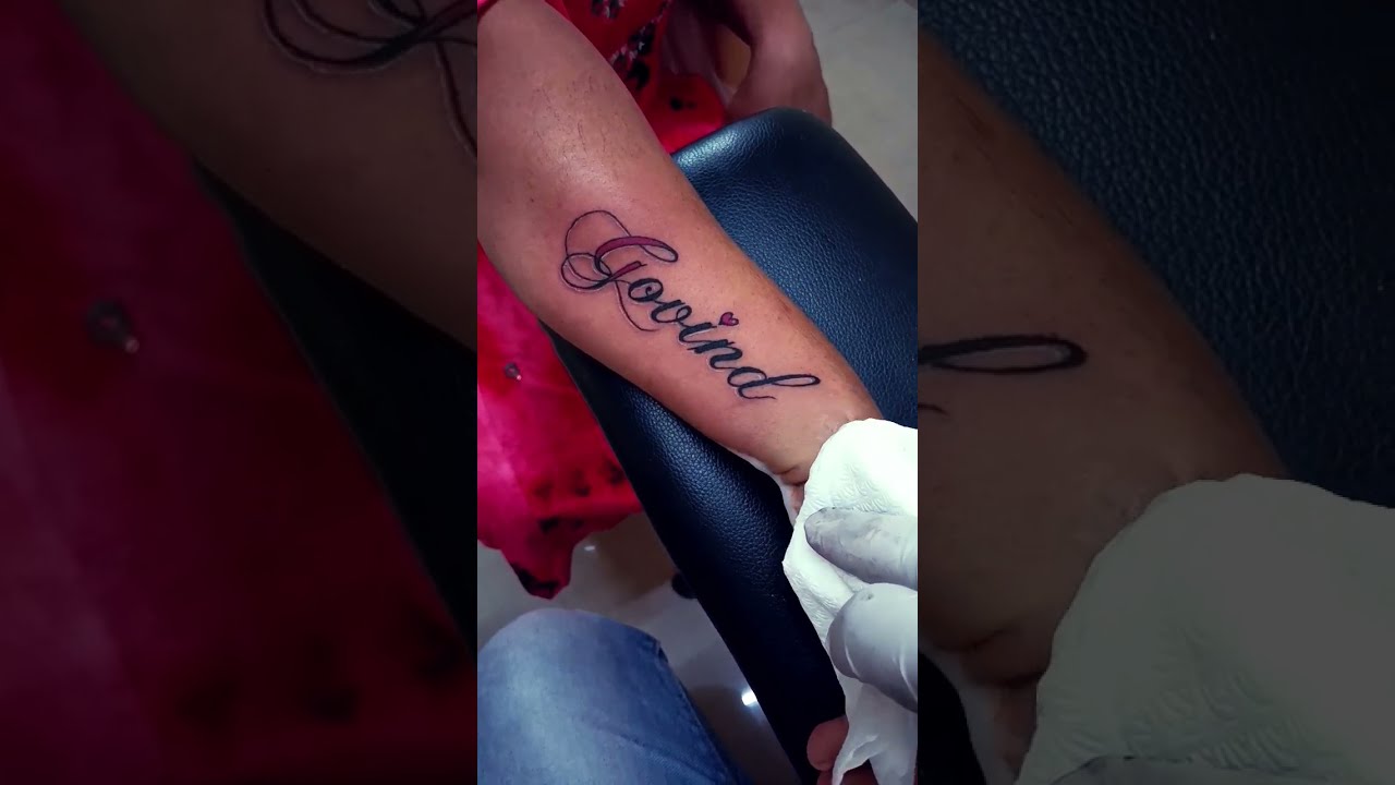 Name tattoo || Govind Name tattoo || | Tattoos, Name tattoo, Heart tattoos  with names