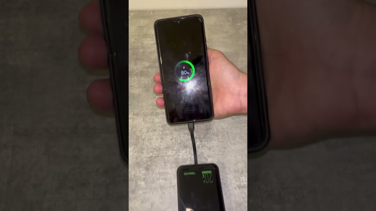 Sạc dự phòng 20.000 mAh có sẵn dây cáp Tranyoo sạc nhanh 22.5W  