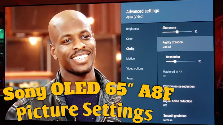 Sony OLED 65" A8F Picture Settings