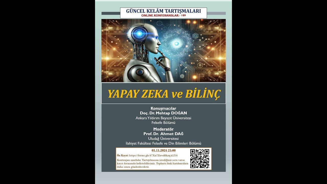 189- YAPAY ZEKA VE BİLİNÇ, Mehtap Doğan, Ahmet Dağ - YouTube