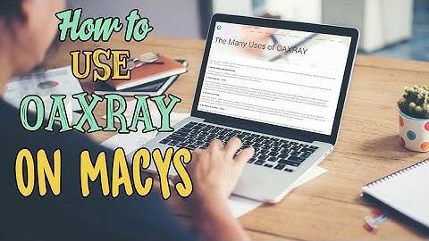 How to use OAXRAY on  Macys for amazon fba sellers working from home