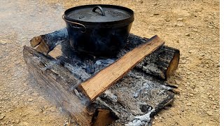 Cooking Over a Fire In a Dutch Oven