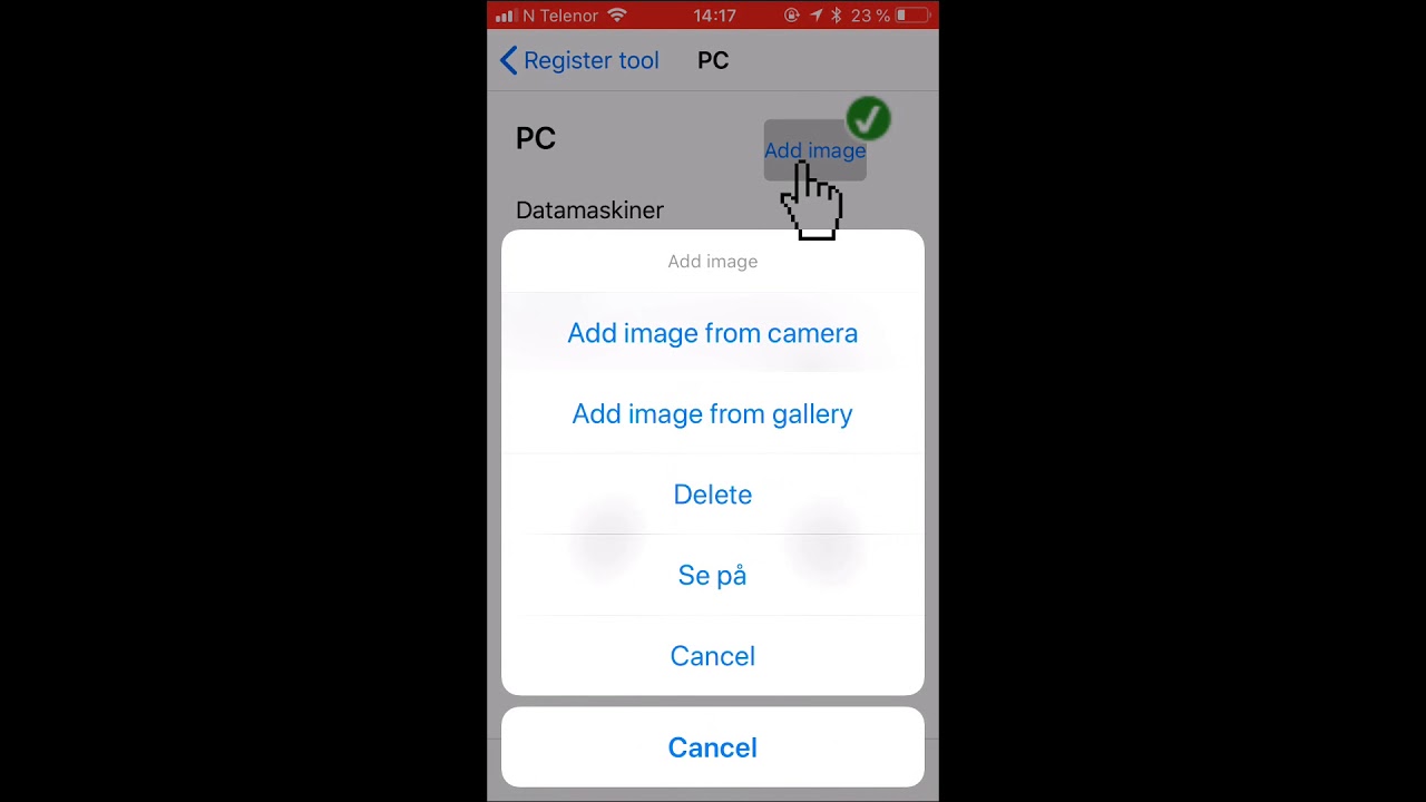 How to: scan an equipment iPhone - YouTube