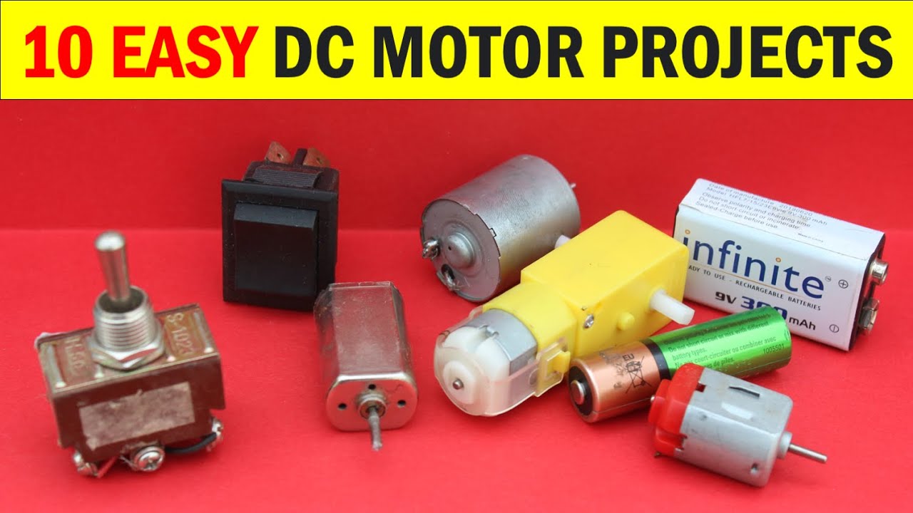 Flat Design DIY Motor for Educational and Hobby Projects