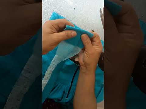 how to attach  zip on nighty / front neck zip fixing simple method