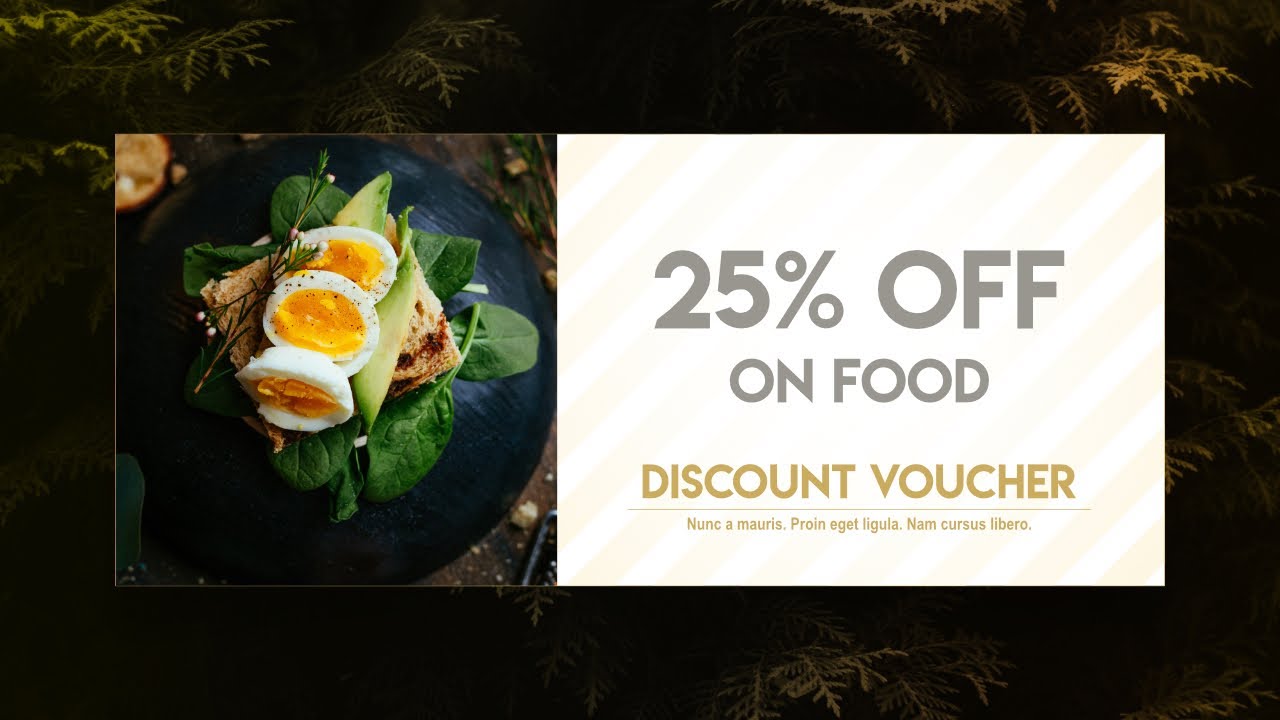 Discount Voucher Design in Affinity Designer YouTube