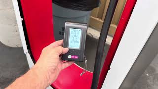 EMF radiation test at the Tesla Supercharger on a Tesla Model 3 Performance charging port