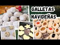 4 Recetas faciles de GALLETAS NAVIDEÑAS, #recetasnavideñas #galletas