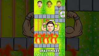 RONALDO vs MESSI vs ISHOWSPEED | Maze Challange who will win? #shorts #maze #mazechallenge