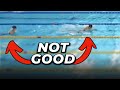 Swimmer switches lanes in the middle of a championships race dq