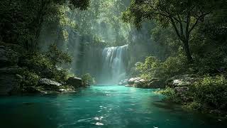 Relaxing Song for Peaceful Mind Tranquil Forest Stream with Sunlight