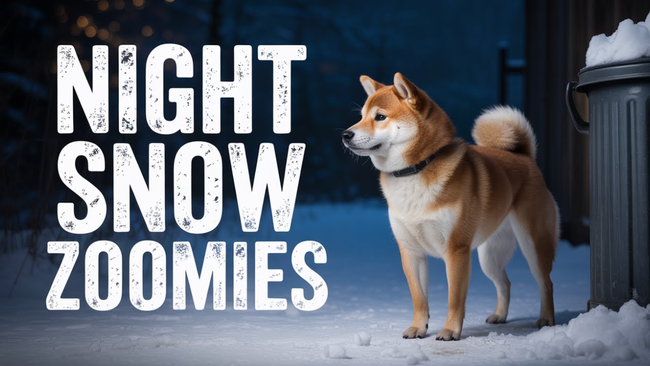 Unhinged Night Snow Zoomies 😂❄️ | Shiba Shenanigans