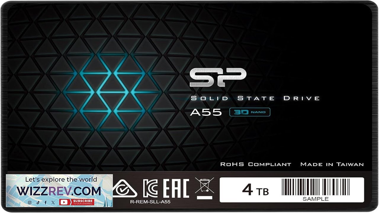 Твердотельный накопитель SP Silicon Power 4TB SSD с 3D NAND A55 и кэшем SLC, обеспечивающий повыш...