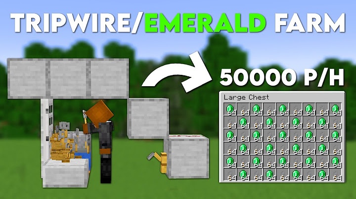 Minecraft Easy Tripwire Hook + Emerald Farm 1.21+