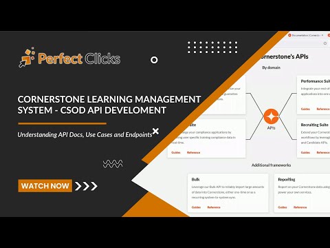 Cornerstone Learning Management System - CSOD API Development For Custom Reporting
