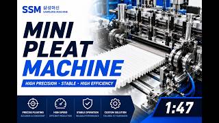 Mini Pleat Machine Operation Video | Filter Manufacturing Equipment | Samsung Machine
