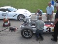 Warming up the 1968 Indy 500 winner's turbocharged Offy engine