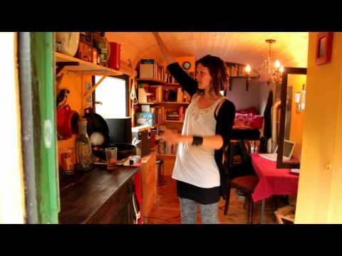 Gypsy Wagon/Tiny House Tour in Germany (Recycled/Dumpster Dived)