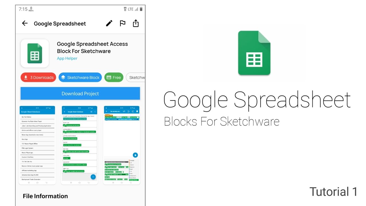 Google spreadsheet blocks for sketchware | now you can use google ...