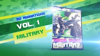 3D Animations MILITARY Mega Pack 1 - Green Screen PixelBoom