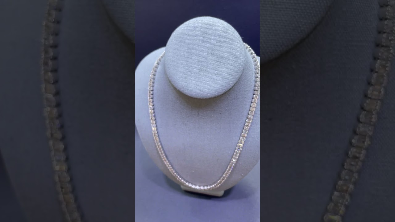 Iced Baguette Chain w/ over 30+ cts Natural Baguette Diamonds💎 