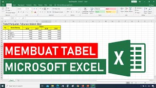 Tutorial Cara Membuat Tabel di Microsoft Excel || Tutorial Excel Bahasa Indonesia screenshot 4
