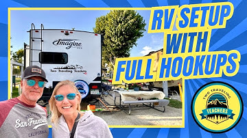 "RV Setup for Newbies: Easy Guide to Hooking Up Your Travel Trailer at a Full Hookup Site!"