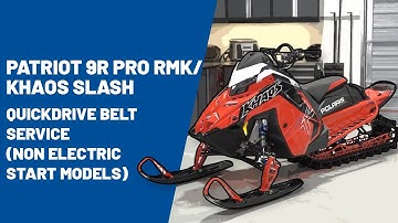 2023+ Patriot 9R Pro RMK/Khaos Slash Quickdrive Belt Service | Polaris Snowmobiles